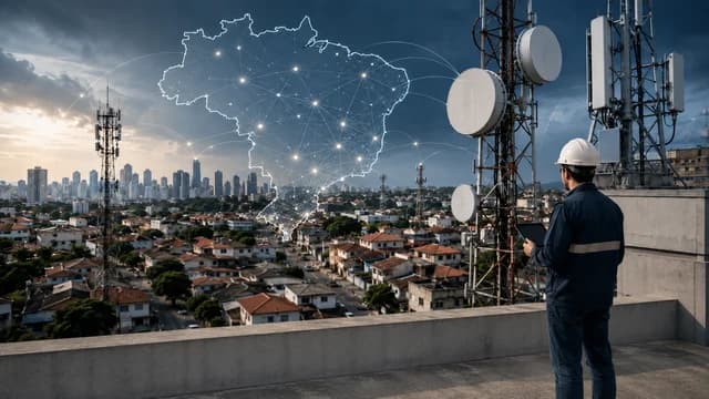 Infraestrutura de rede de telecomunicações usada por provedores de internet banda larga no Brasil
