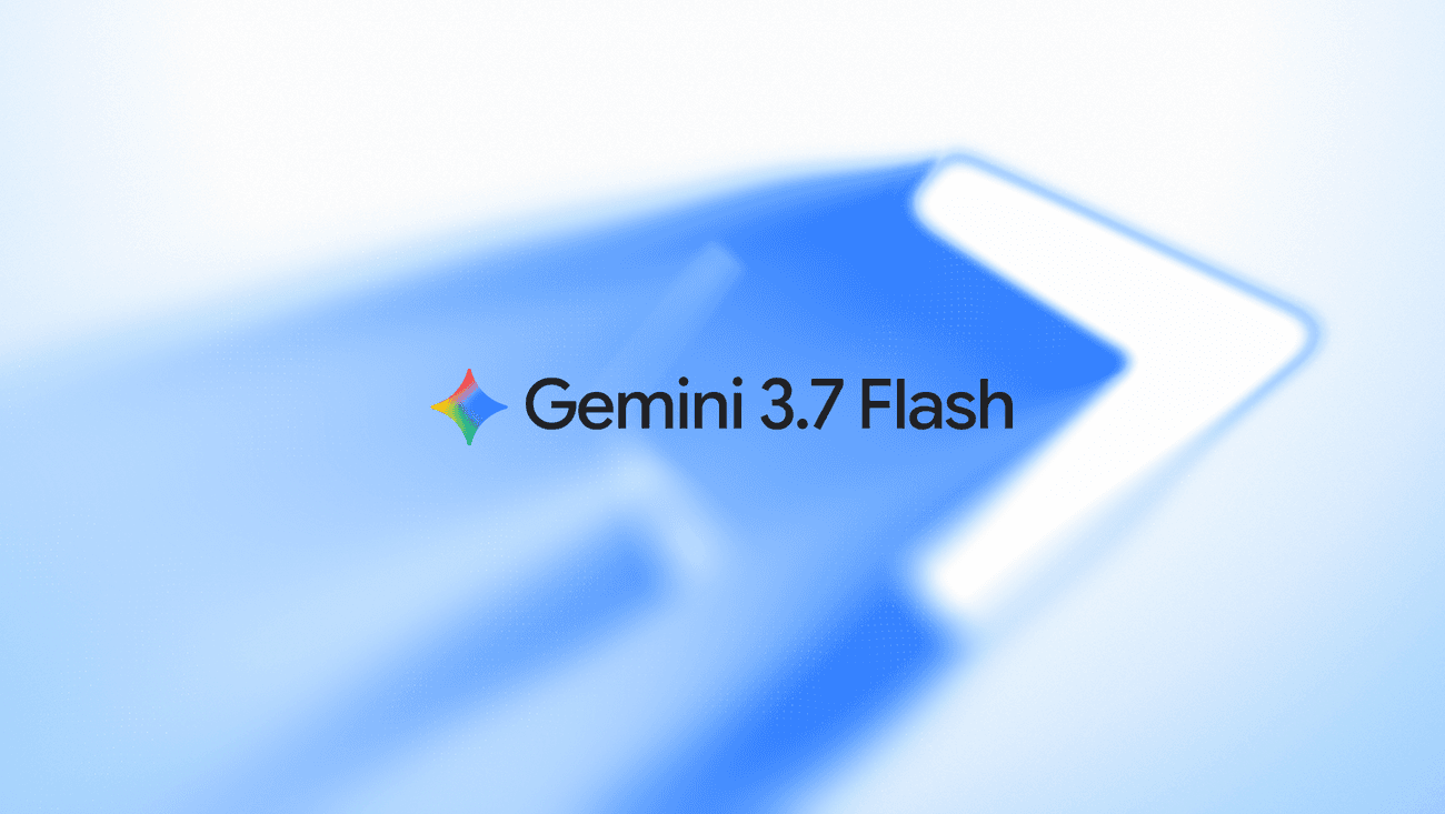 Identidade visual do Gemini 3.7 Flash apresentada pelo Google para a nova versão voltada a programação e agentes
